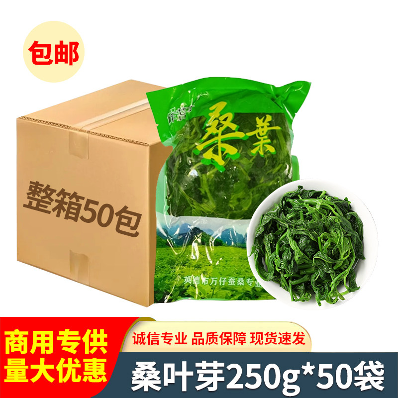 桑叶芽250g新鲜食用桑叶苗上汤桑叶菜嫩尖凉拌菜半成品特色菜冷冻
