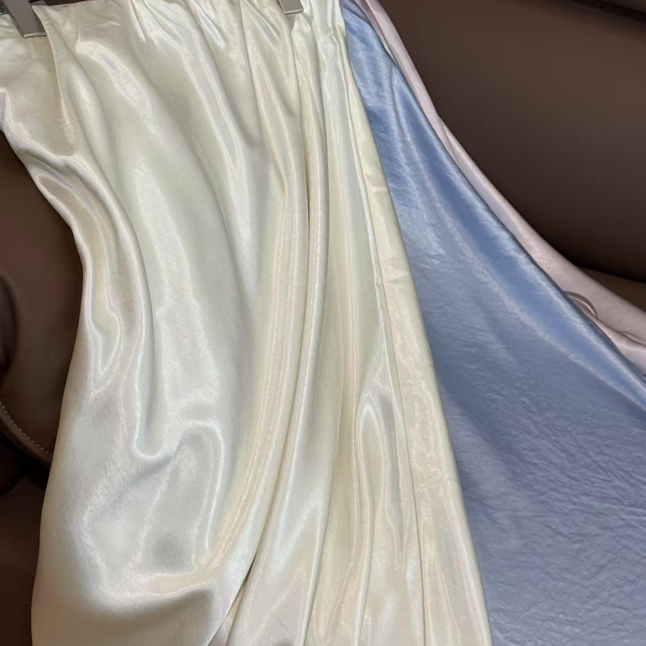 2983#【月光独奏】高级感醋酸显瘦半身裙