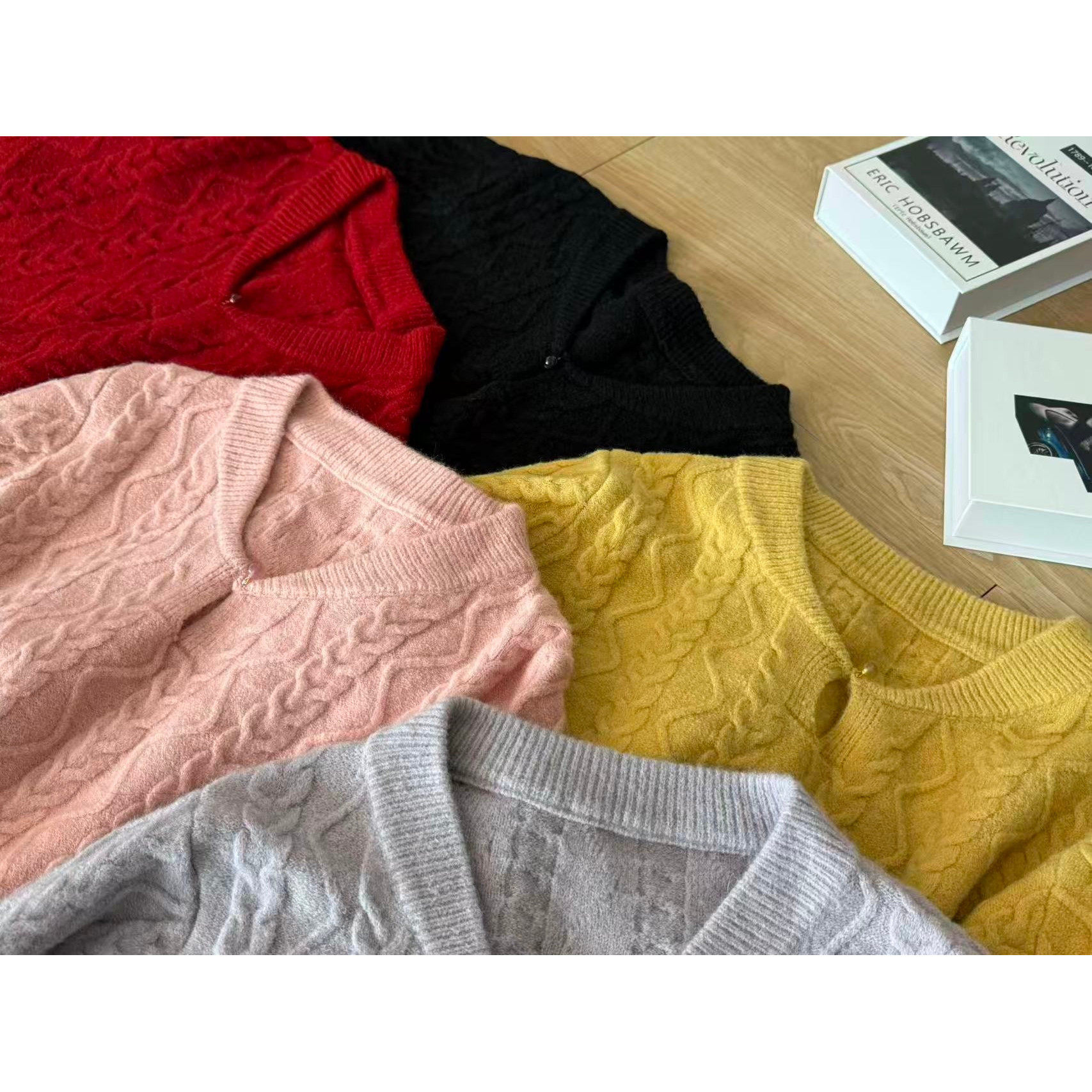 6007#【绯绒潮露】复古麻花一颗扣保暖宽松毛衣,女装/女士精品,毛针织衫,淘宝优惠券,粉丝福利购,淘宝优惠卷