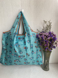 大容量可折叠购物袋环保袋便携手提袋买菜车载旅行收纳袋单肩挎包