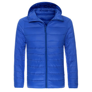 清仓断码 羽绒服 90%白鸭绒男轻薄连帽轻羽绒立领保暖短款