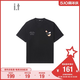 it 5cm/FIVECM男装短袖t恤休闲夏季新品时尚清新印花半袖1113U3K