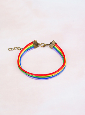 彩虹手链夏季新品简约好看亮眼