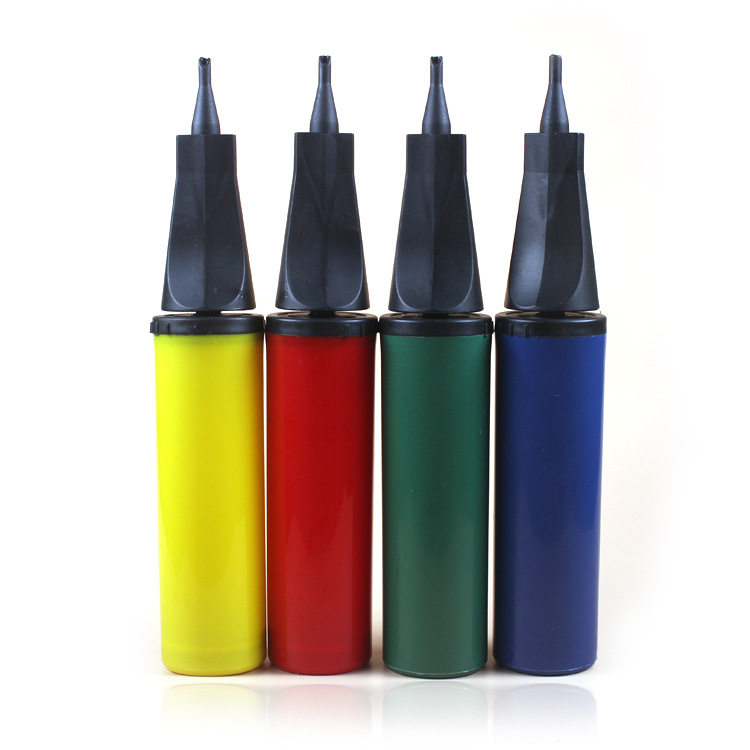 塑料扁嘴迷你打气筒手动手打冲气筒 气球充气筒