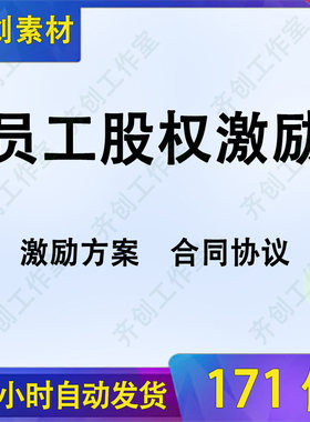公司企业员工股权激励方案案例职工持股虚拟股权期权分红合同协议