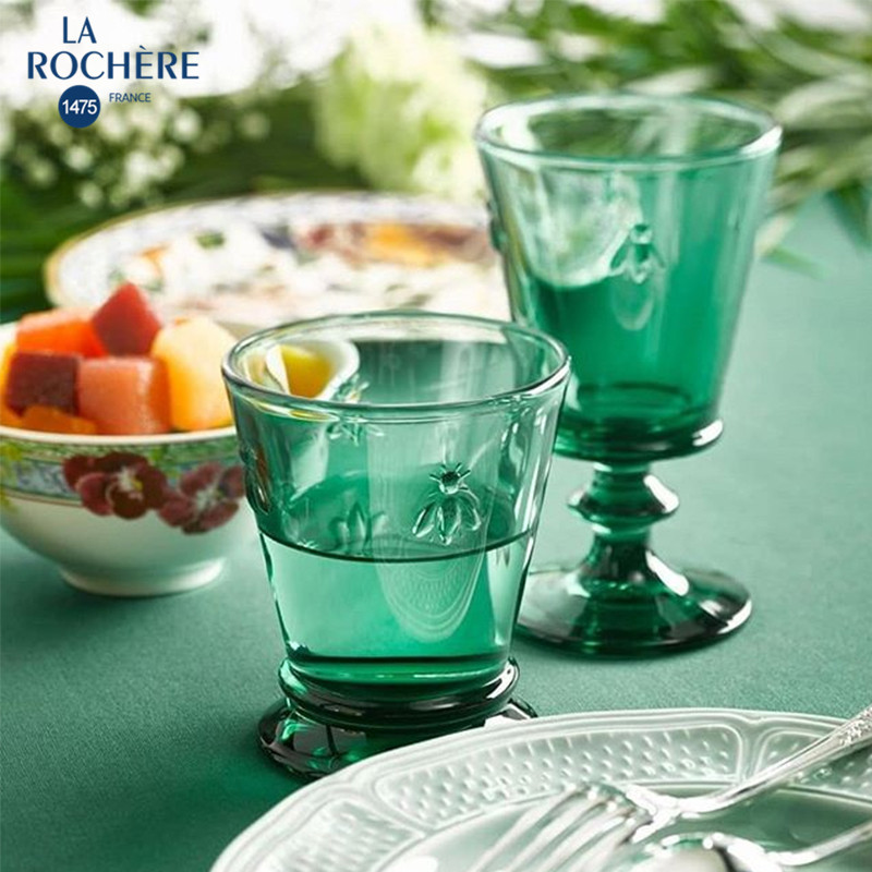 法国进口LR玻璃水杯金蜜蜂系列宽口酒杯果汁杯咖啡杯LA ROCHERE