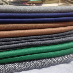 高档毛呢布料羊毛呢厚呢子大衣西装布料麦尔登呢秋冬裙子裤子面料