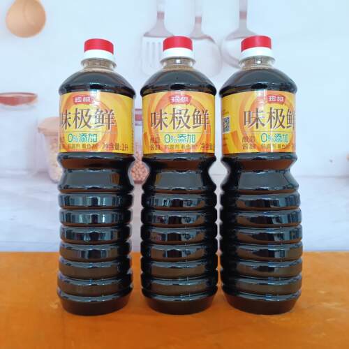 正品珍极味极鲜特级酱油1L/炒炖拌蘸酿造酱油烹调佐餐兼用