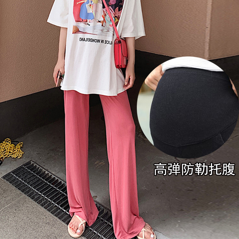 孕妇裤子春夏季薄款外穿潮妈时尚托腹坠感宽松阔腿裤休闲宽腿长裤在类目 孕妇装/孕产妇用品/营养, 孕妇裤/托腹裤中 - 来自Buy2taobao.com提供专业的淘宝代购服务