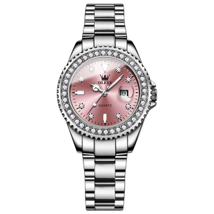 2026年新款女士手表女款正品牌名轻奢小众防水粉色女表情人节礼物