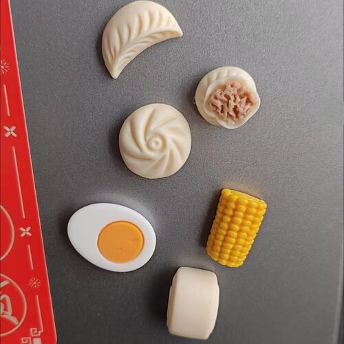 早餐吃什么中式面单早餐冰箱贴
