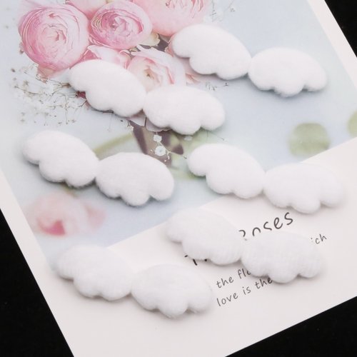 6cm绒毛小天使翅膀白色diy