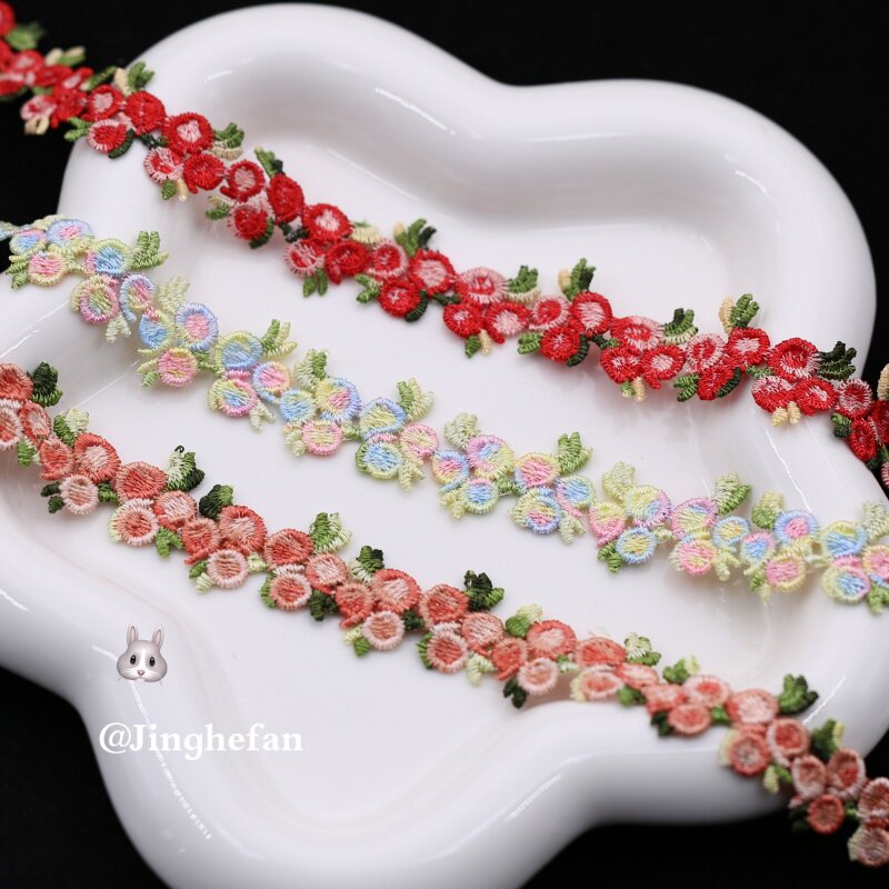 2cm宽彩色水溶刺绣蕾丝花朵花边服装手工DIY盒子书本相框装饰材料,居家布艺,花边,淘宝优惠券,粉丝福利购,淘宝优惠卷