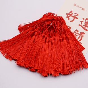 大红中国结流苏穗子挂饰书签diy手工材料吊穗古风饰品配件喜糖盒