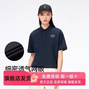 宽松纯棉半袖 女户外运动百搭POLO衫 清仓 T恤 伯希和休闲短袖