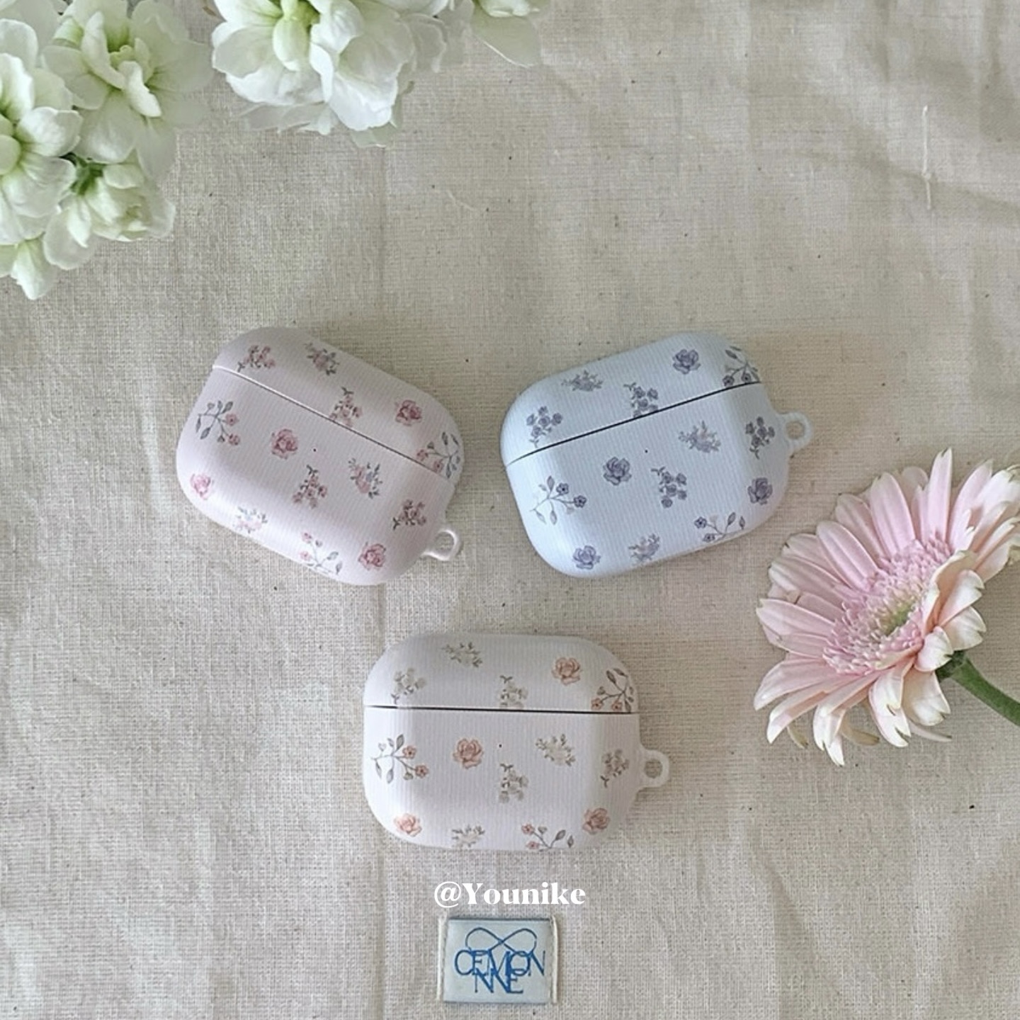 韩系ins风小清新碎花耳机保护套