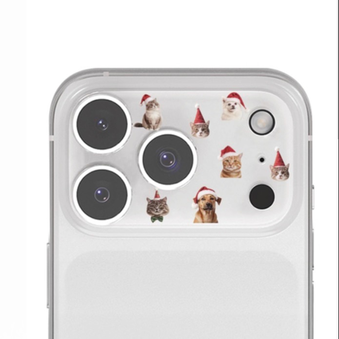 韩系ins可爱圣诞猫咪狗狗贴纸