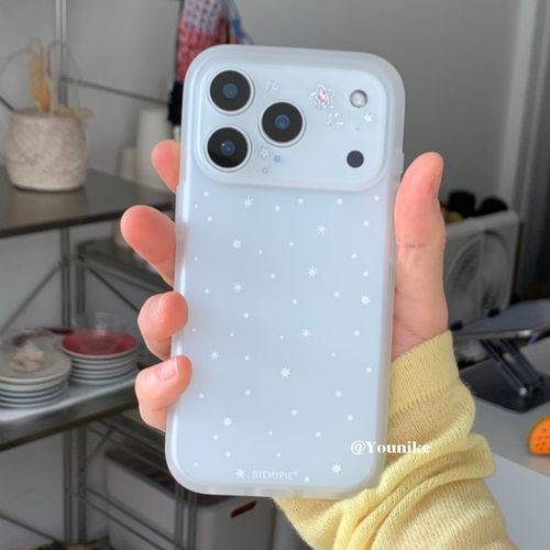 韩系ins风博主同款手机壳雪花