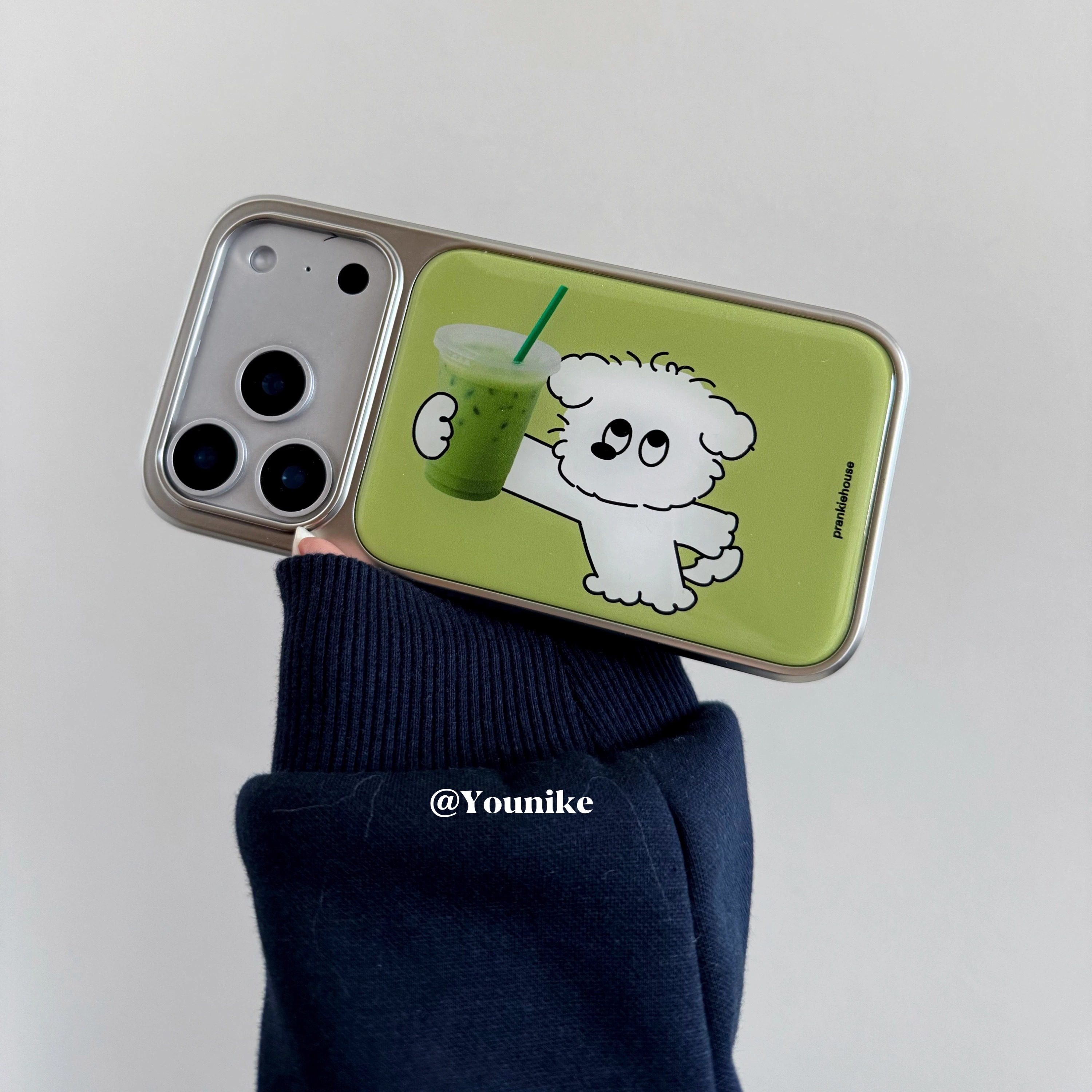 韩系ins秋冬亮色可爱小狗手机壳