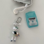 少女心迷你长腿猫咪手机壳相机包包挂件手机链装 饰AirPods吊饰萌