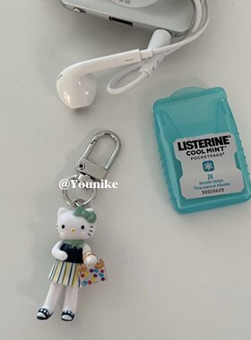 可爱迷你长腿kitty手机挂件耳机