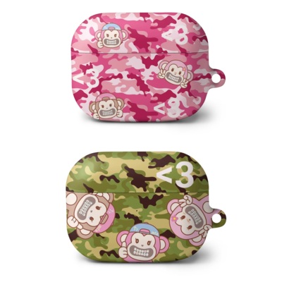 韩国ins迷彩猴子AirPods防摔壳套