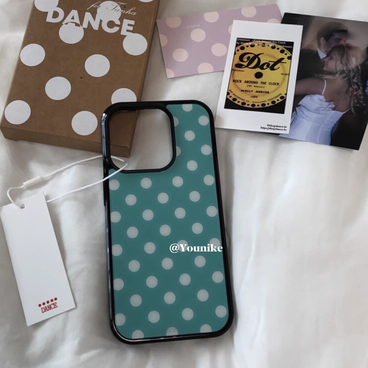 ins欧尼同款古早轻亚甜美波点元素韩女时髦个性ins适用iphone16pro/15promax保护壳苹果13/14手机壳17保护套