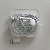 韩国ins小众韩系简约风有趣英文博主同款 2防摔pro3保护壳 适用airpods4保护套airpodspro2苹果耳机套airpods3