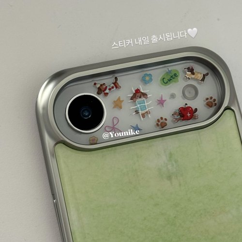 韩系ins可爱小众狗狗插画贴纸