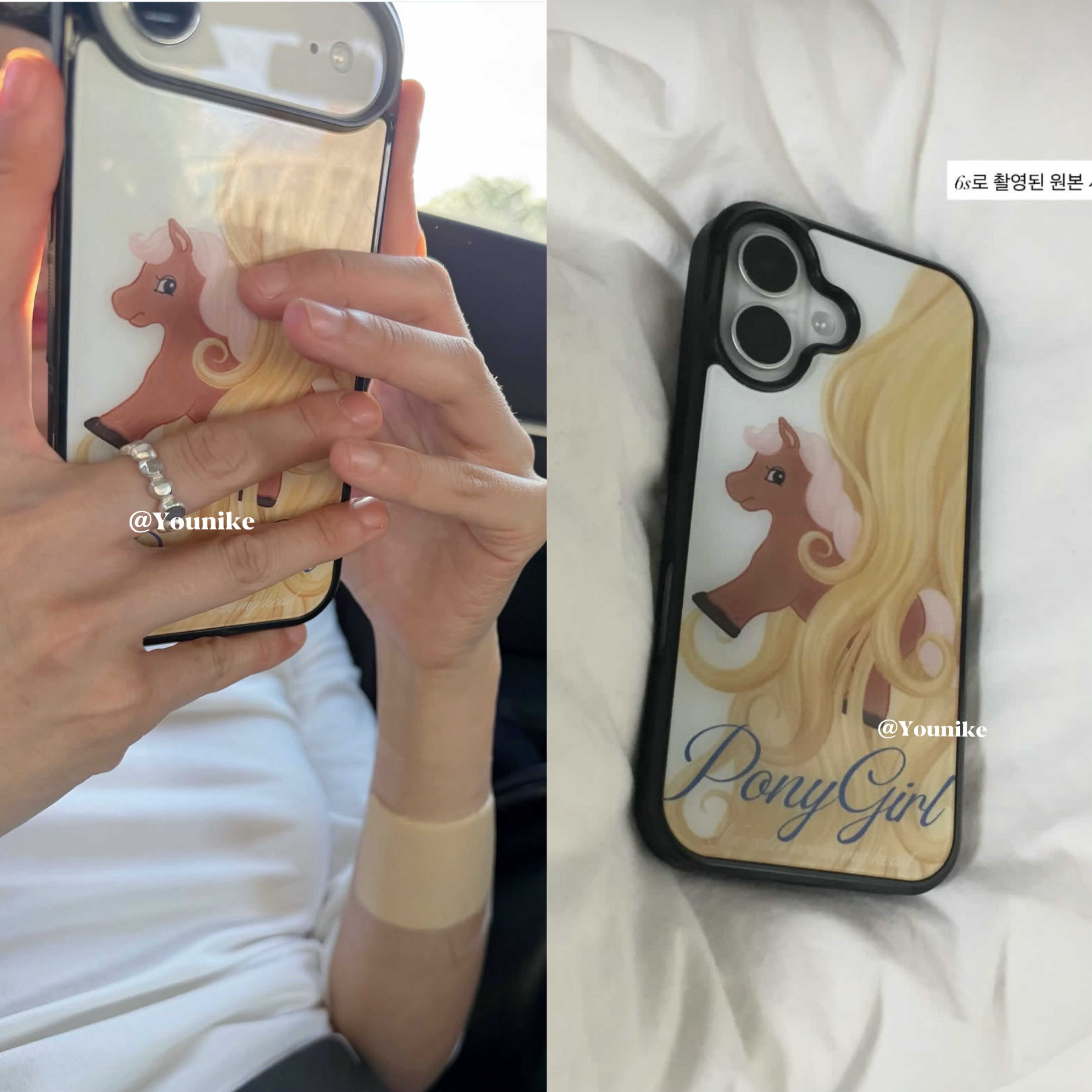 美式可爱小马磁吸iPhone手机壳套图片