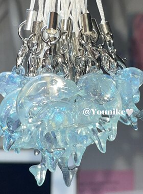 韩系ins夏天氛围感海豚手机挂件