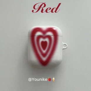 韩国进口 2防摔 夏日爱心渐变奶昔草莓酱色小众个性 菲林适用airpods4保护套airpodspro2苹果耳机套airpods3