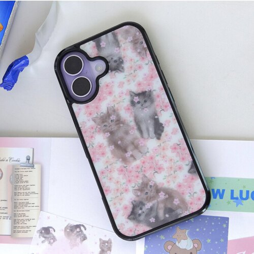 韩系樱花磁吸iPhone手机壳防摔