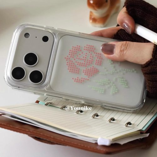 简约复古玫瑰韩系文艺少女手机壳