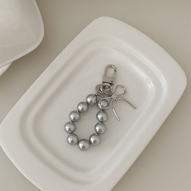 韩系小众甜美法式珍珠蝴蝶结吊坠车钥匙扣包包挂饰airpods挂件潮,服饰配件/皮带/帽子/围巾,钥匙扣,淘宝优惠券,粉丝福利购,淘宝优惠卷