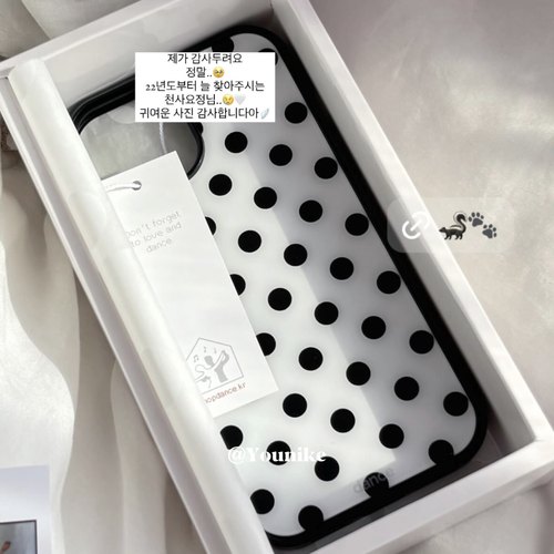 博主同款个性波点手机壳苹果韩风