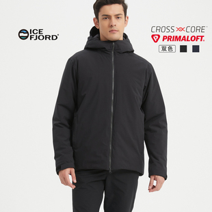 ICEFJORD 雨云系列 金标Primaloft气凝胶133克男冬季重磅连帽棉服