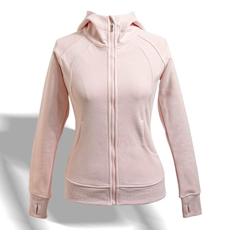 修身卫衣外套女巨好看的早秋穿搭韩系秋季女款收腰上衣粉色薄款薄