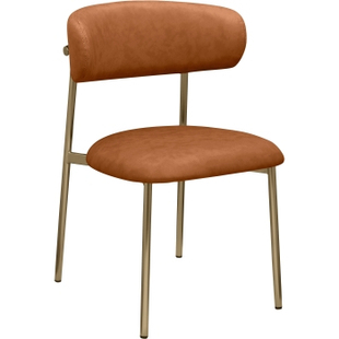 包豪斯餐椅皮质软包靠背椅大师设计款