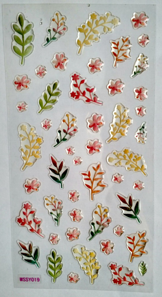 质优立体装饰贴纸 DIY贺卡随意贴 清新水晶贴 树叶枝条小花朵贴纸,文具电教/文化用品/商务用品,贴纸/立体贴纸,淘宝优惠券,粉丝福利购,淘宝优惠卷