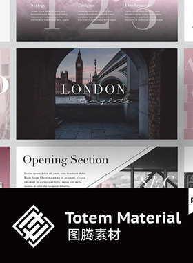 创意PowerPoint模板人物旅拍摄影展示服饰品牌介绍PPT模板素材包