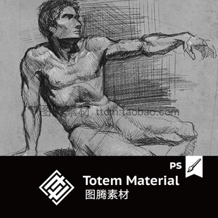 手绘速写排线铅笔效果PS笔刷静物素描起稿刷笔触Photoshop Brush