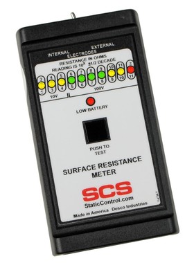 美国DESCO19640/SRMETER2表面电阻测试仪背部平行电极LED灯指示