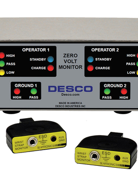 美国DESCO老款50528 接地监测器监测双线手腕带监测仪升级款19668
