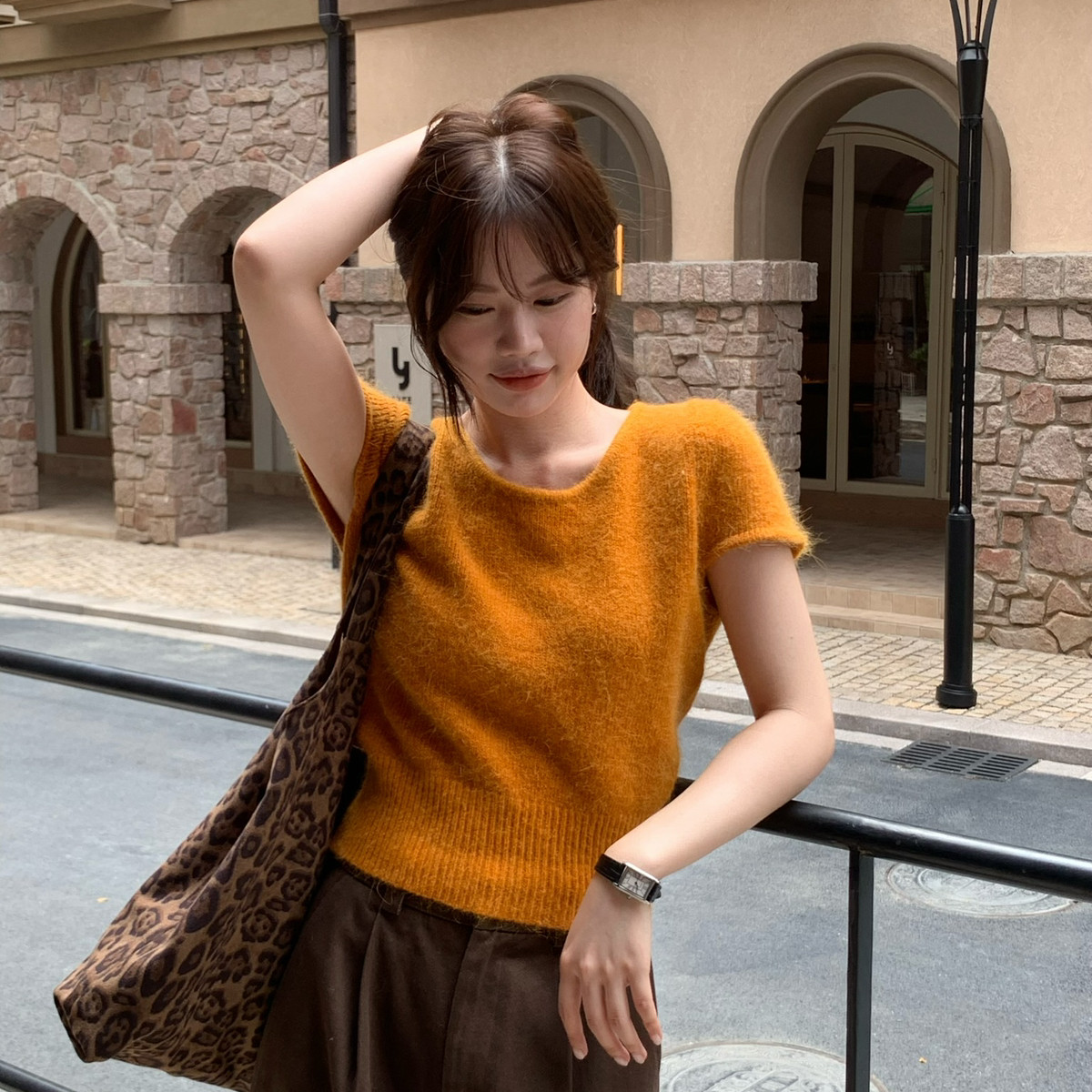 VIVIS TYPE超韩爆款短袖小毛衣推荐颜色超好看保暖毛衣YS29566