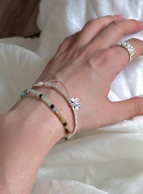 新中式天然蓝色方解石手串