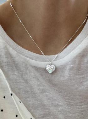 爱心蝴蝶结少女心项链