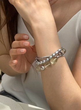 真多麻天然淡水巴洛克手链