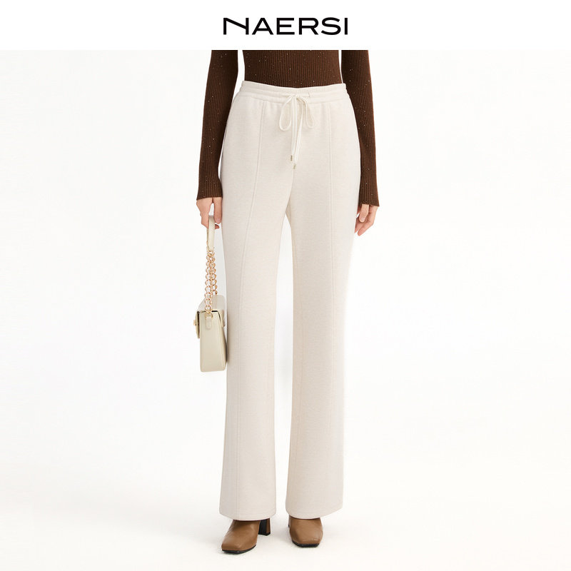 NAERSI/娜尔思商场同款喇叭裤时尚休闲2025年冬季新款百搭裤子女,女装/女士精品,休闲裤,淘宝优惠券,粉丝福利购,淘宝优惠卷