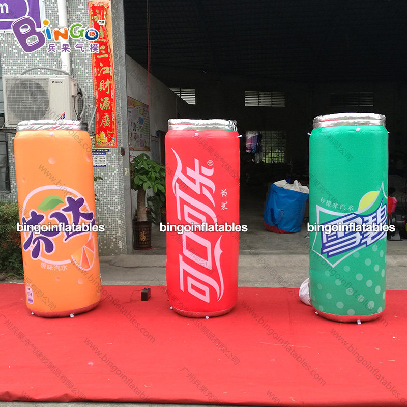 兵果气模精品充气模型可口可乐罐子模型可以定制各种饮料风机